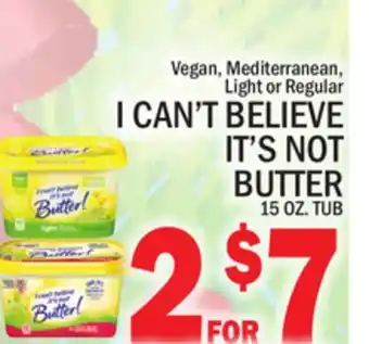 C Town I can't believe it's not butter offer