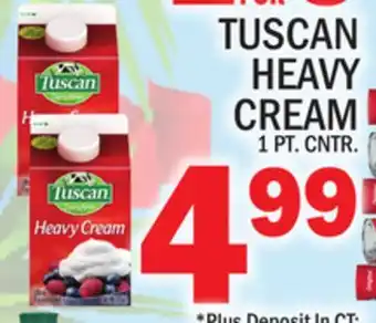 C Town Tuscan heavy cream offer