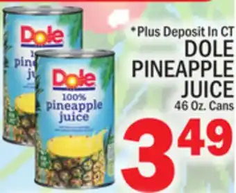 C Town Dole pineapple juice offer