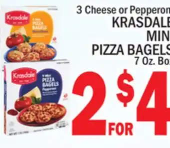 C Town Krasdale mini pizza bagels offer