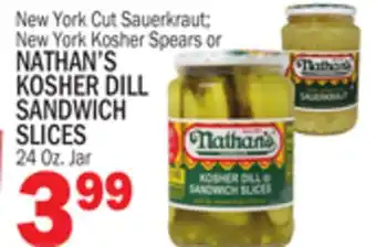 C Town Nathan's kosher dill kosher dill sandwich sandwich slices offer