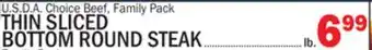 C Town Thin sliced bottom round steak offer