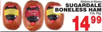 Bravo Supermarkets Sugardale boneless ham offer