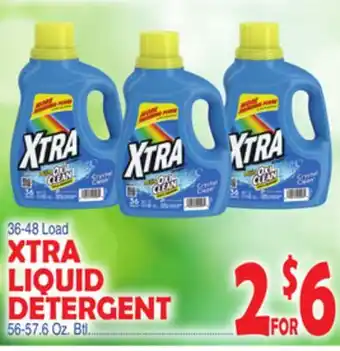 Bravo Supermarkets Xtra liquid detergent offer