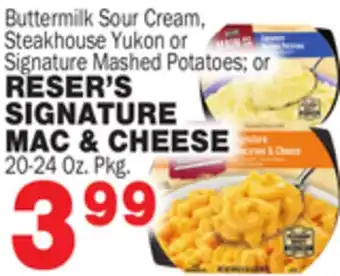 Bravo Supermarkets Reser's signature mac & cheese offer