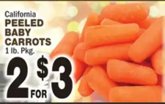 Bravo Supermarkets Peeled baby carrots offer