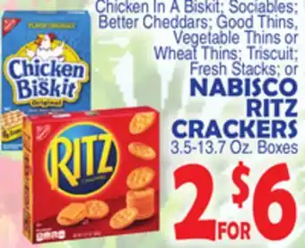 Bravo Supermarkets Nabisco ritz crackers offer