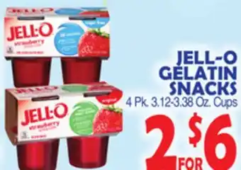 Bravo Supermarkets Jell-o gelatin snacks offer