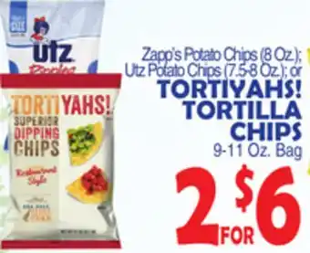 Bravo Supermarkets Tortiyahs! tortilla chips 9-11 oz. bag offer