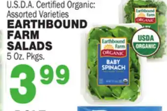 Bravo Supermarkets Earthbound farm salads offer