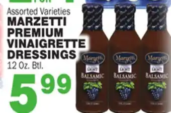 Bravo Supermarkets Marzetti premium vinaigrette dressings offer