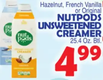 Bravo Supermarkets Nutpods unsweetened creamer offer