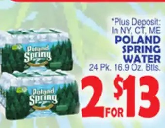 Bravo Supermarkets Poland spring water offer