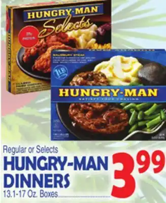 Bravo Supermarkets Hungry-man dinners offer