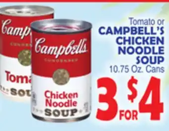 Bravo Supermarkets Campbell's chicken noodle soup offer