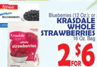 Bravo Supermarkets Krasdale whole strawberries offer