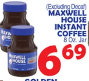 Bravo Supermarkets Maxwell house instant coffee offer