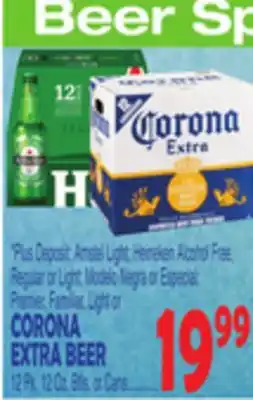 Bravo Supermarkets Corona extra beer offer