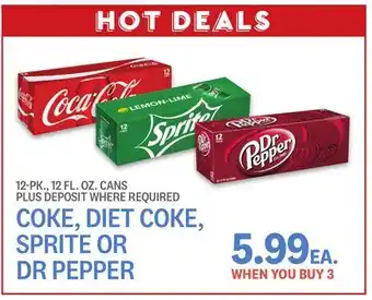 Kings Food Markets Coke, diet coke, sprite or dr pepper offer
