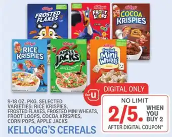 Kings Food Markets Kellogg's cereals offer