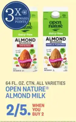 Kings Food Markets Open nature almond milk offer