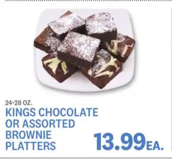 Kings Food Markets Kings chocolate or assorted brownie platters offer
