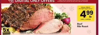 ACME Beef rib roast offer