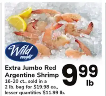 ACME Extra jumbo red argentine shrimp offer