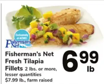 ACME Fisherman's net fresh tilapia fillets offer