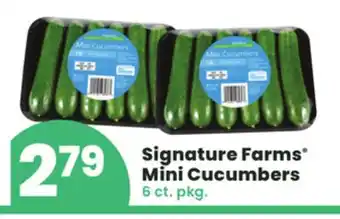 ACME Signature farms mini cucumbers offer