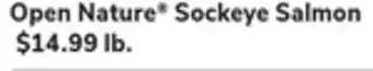 ACME Open nature sockeye salmon offer