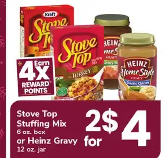 ACME Stove top stuffing mix 6 oz. box or heinz gravy 12 oz. jar offer