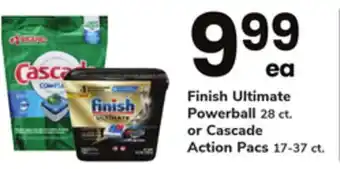 ACME Finish ultimate powerball 28 ct. or cascade action pacs 17-37 ct offer