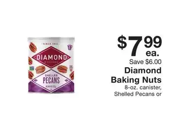 Fairway Store Market Diamond baking nuts offer