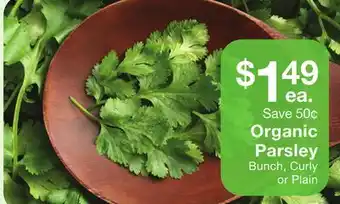 Fairway Store Market Organic parsley offer