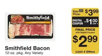 Fairway Store Market Smithfield bacon offer