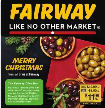 Fairway Store Market The fairway olive bar offer