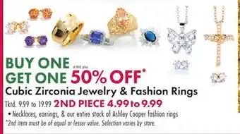 Boscov's Cubic zirconia jewelry fashion rings offer