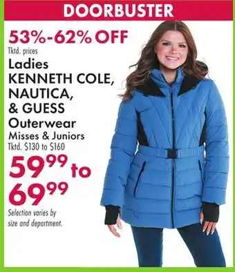 Boscov's Ladies kenneth cole, nautica, & guess outerwear misses & juniors offer