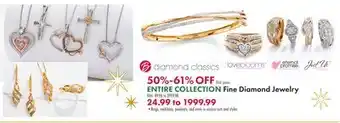 Boscov's Entire collection fine diamond jewelry offer