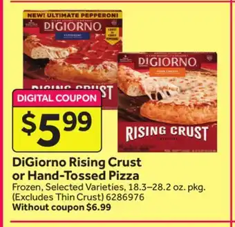 Stop&Shop Digiorno rising crust or hand-tossed pizza offer