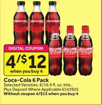 Stop&Shop Coca-cola 6 pack offer