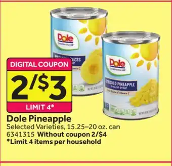 Stop&Shop Dole pineapple offer