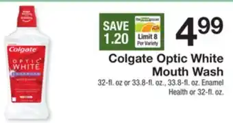 The Fresh Grocer Optic white mouth wash offer