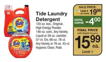 The Fresh Grocer Tide laundry detergent offer