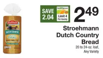 The Fresh Grocer Dutch country bread offer
