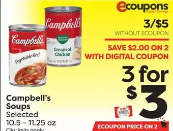 Weis Markets Campbell's soups offer