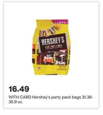 CVS Hershey's party pack bags 31.36-35.9 oz offer