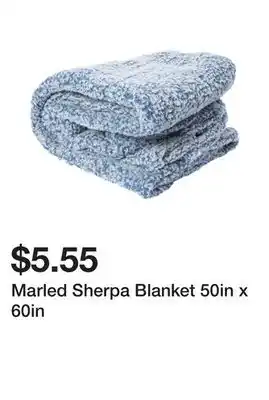 Five Below Marled sherpa blanket 50in x 60in offer