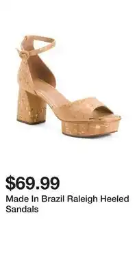 TJ Maxx Made in brazil raleigh heeled sandals offer